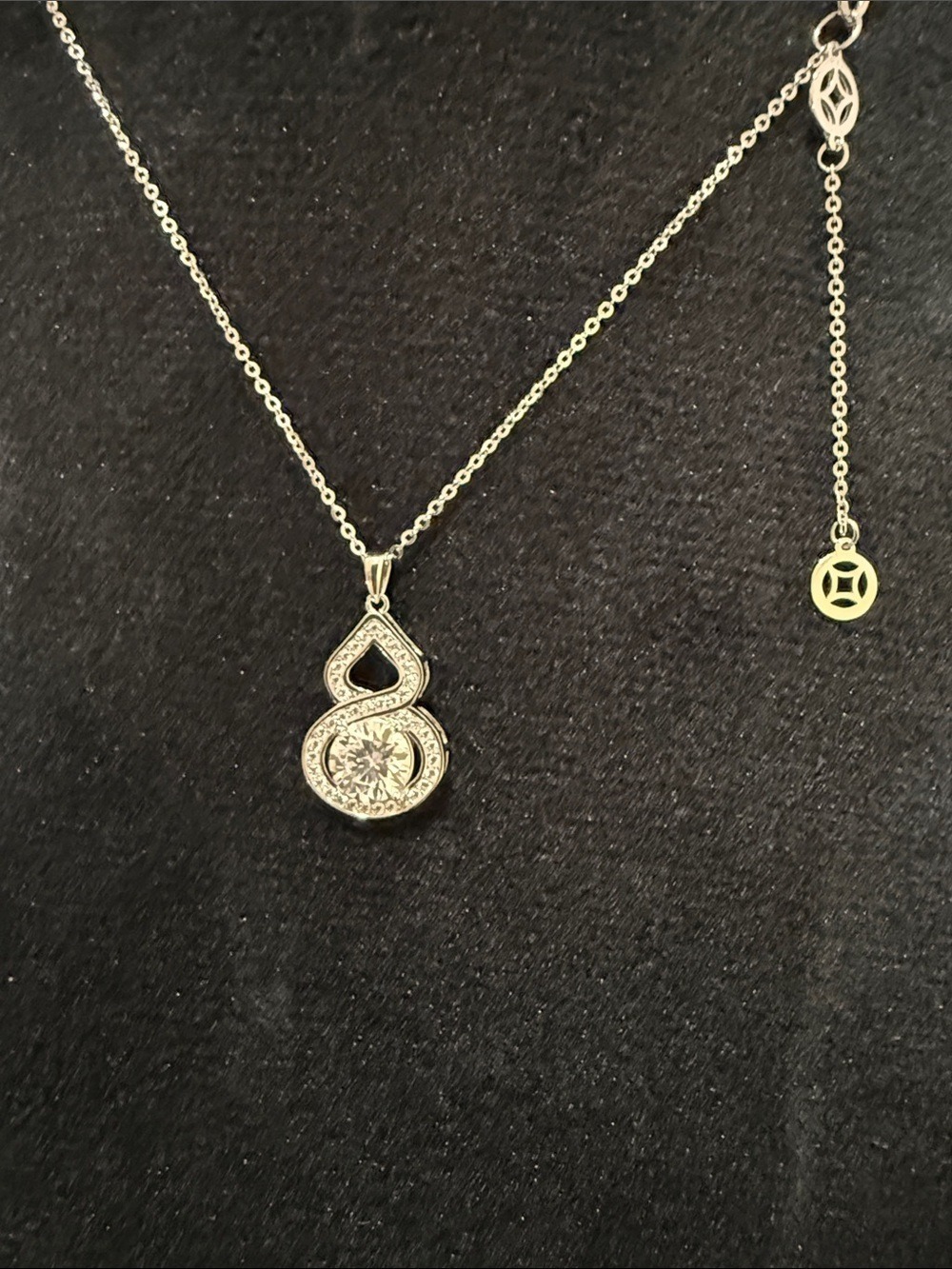 Moissanite Pendant CT WT 1.25 Sterling Silver Necklace